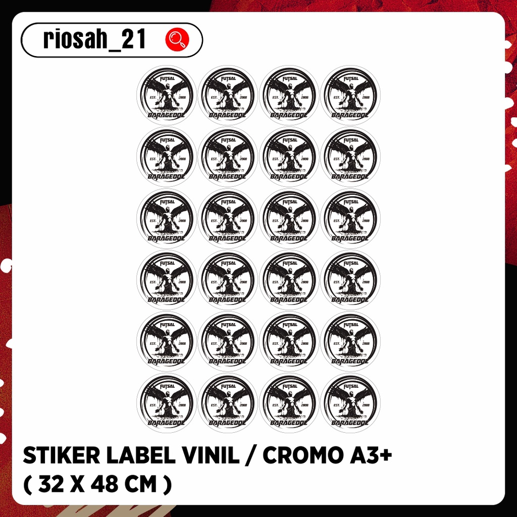 

CETAK STIKER A3 vinil / stiker tempel / stiker label