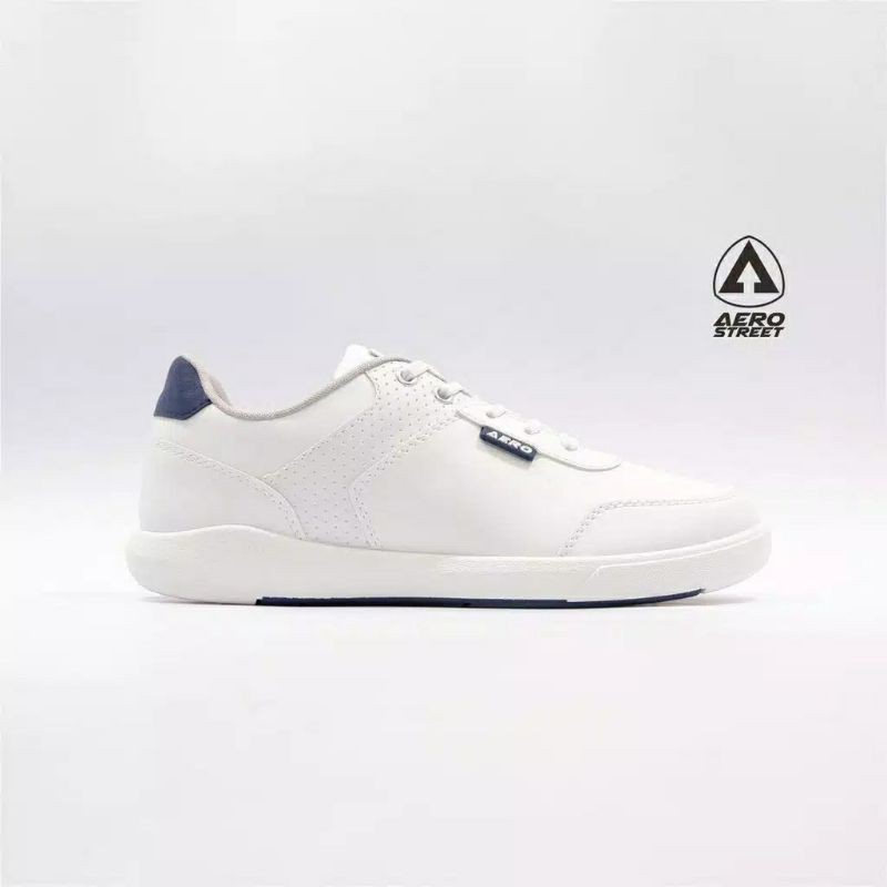 Sepatu Aerostreet 40 Arthur Putih - Sepatu Sneakers Casual Sport Sekolah Pria dan Wanita