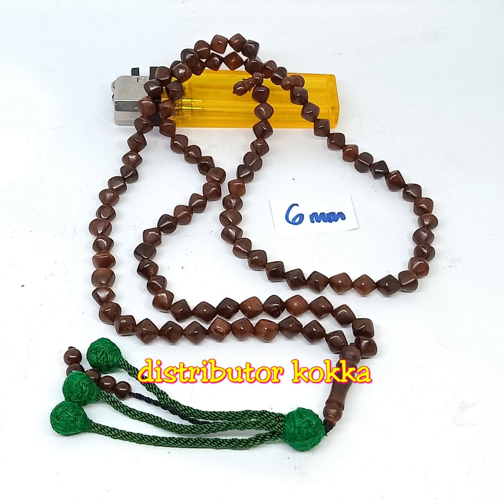 tasbih 99 kokka kaukah wajik rumbai 6mm cklt