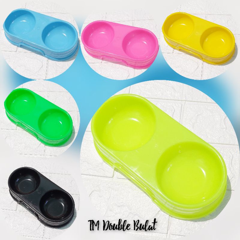 Tempat Makan Kucing Double Bulat