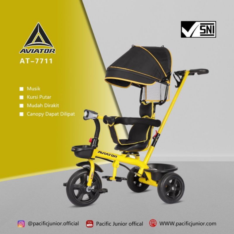 SEPEDA ANAK RODA TIGA TRICYCLE AVIATOR AT-7711