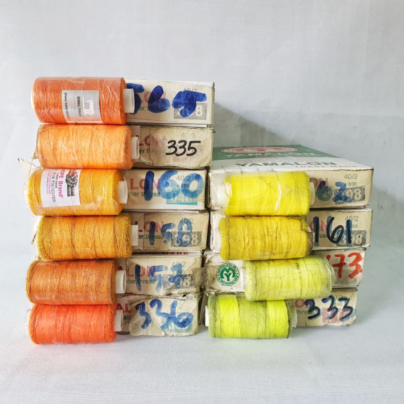 benang jahit tambang rope brand asli / lusin (12pcs) / 150 pilihan warna (1 lusin maksimal 3 warna)