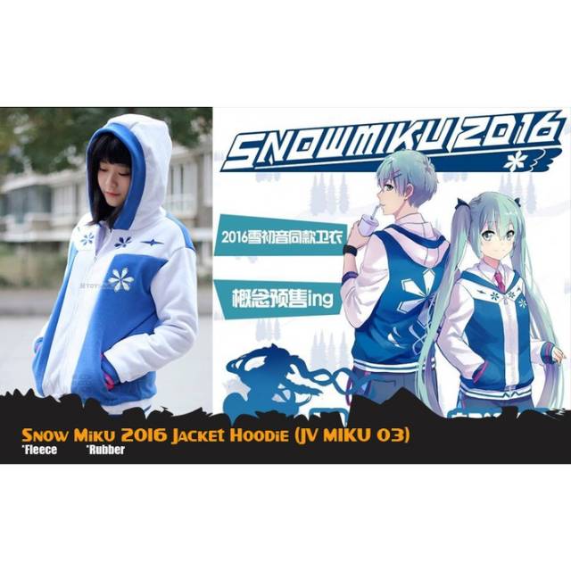 Jaket Anime Hoodie Snow Hatsnue Miku (JV MIKU 03)