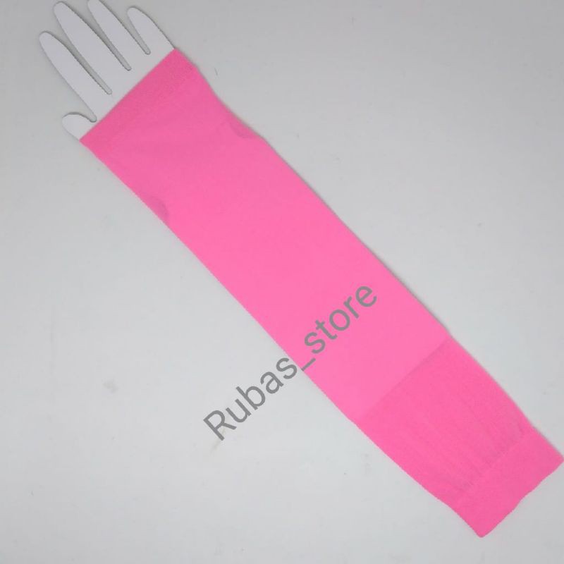Manset tangan / handsock / sarung lengan panjang polos dewasa-Pink