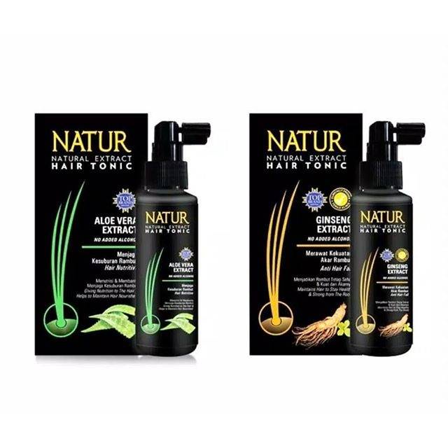 ⭐BAGUS⭐ NATUR HAIR TONIC 90 &amp; 50ML | Aloe / Ginseng