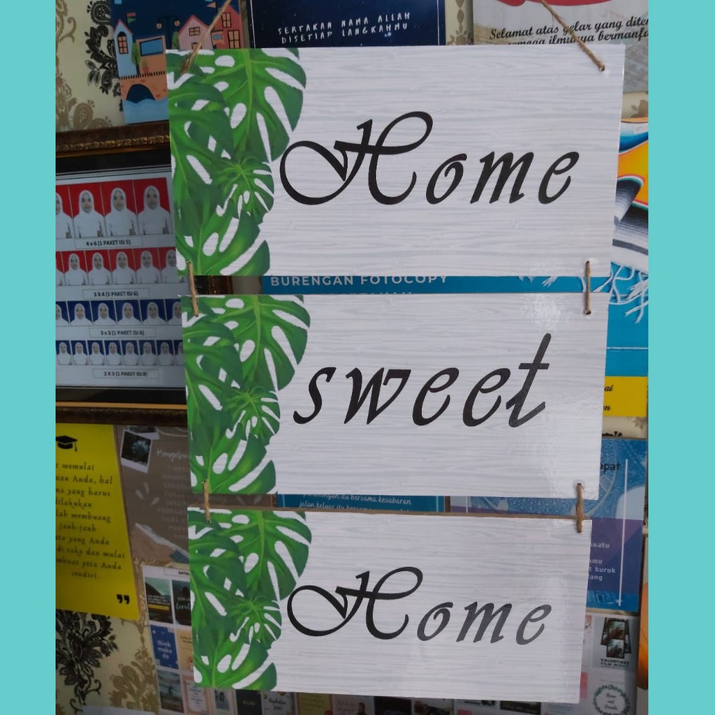 wall decor  15 x 30 tali home sweet home