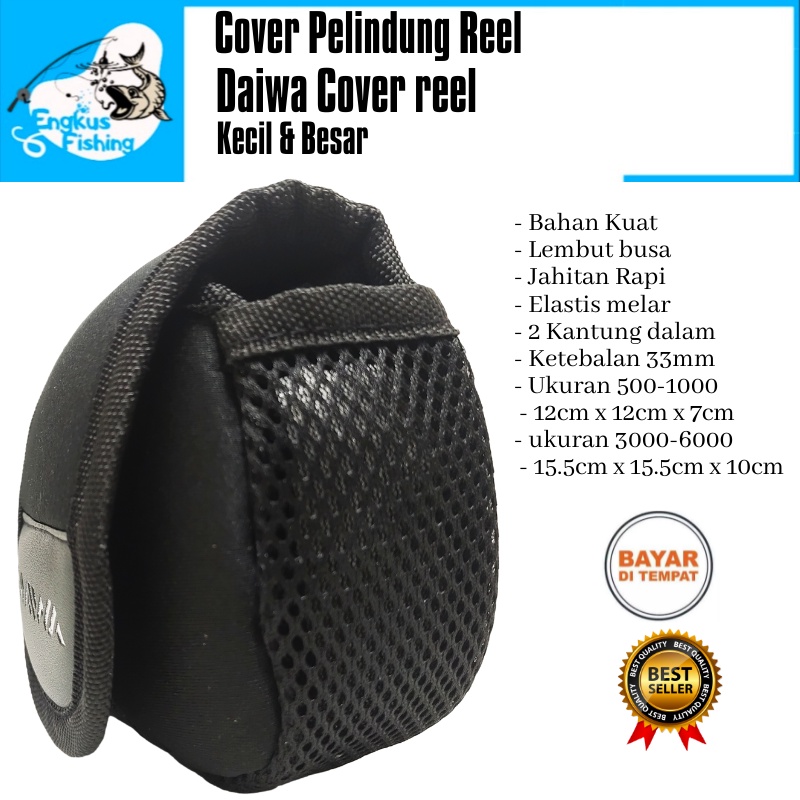 Cover Sarung Reel Pancing Daiwa 500-6000 Tebal Pelindung Murah - Engkus Fishing