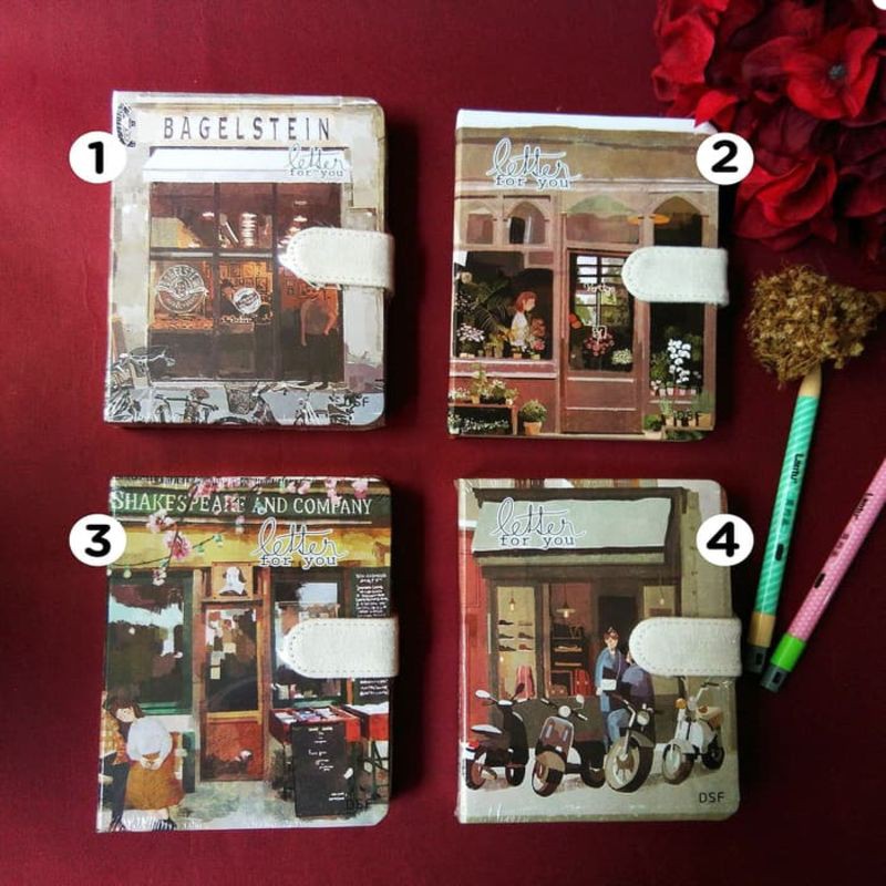 

Buku Diary Fancy Hardcover Kunci Magnet Leather - Letter For You