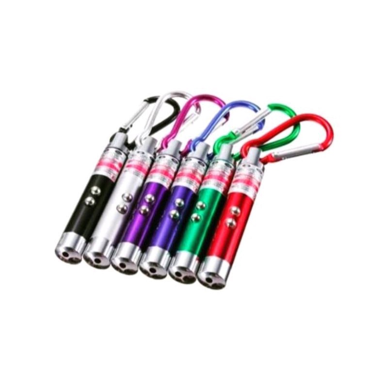 Vinztstore - Green Laser Pointer Senter Laser 3 in 1 Gantungan Kunci Laser Baterai Red Laser Pointer 1mw 650nm Murah