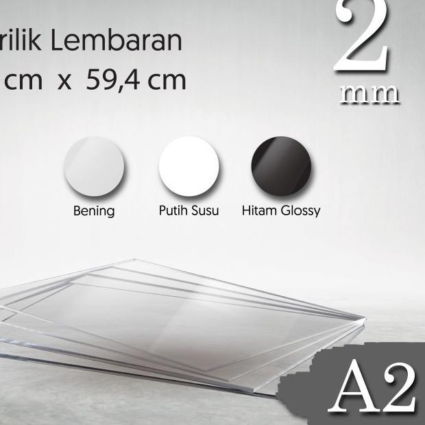 

Miliki - LEMBARAN ACRYLIC / AKRILIK A2 1.5MM TRANSPARAN GROSIR ,
