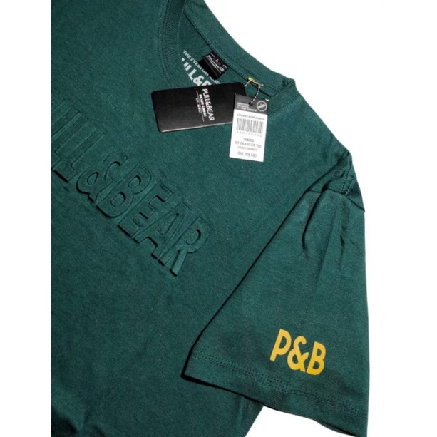 Kaos Pull &amp; Bear Distro Premium 3802 /Kaos Embos Distro /Baju Kaos Logo Timbul /Baju Kaos Pull and Bear