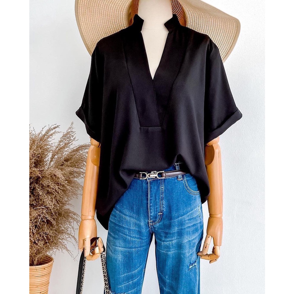 Double Lucky / Vee Top / Atasan Torino / Baju Atasan Wanita / Blouse-5