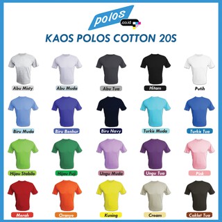  Kaos  Polos  Super Cotton 20S Unisex Ukuran Jumbo  Big Size 