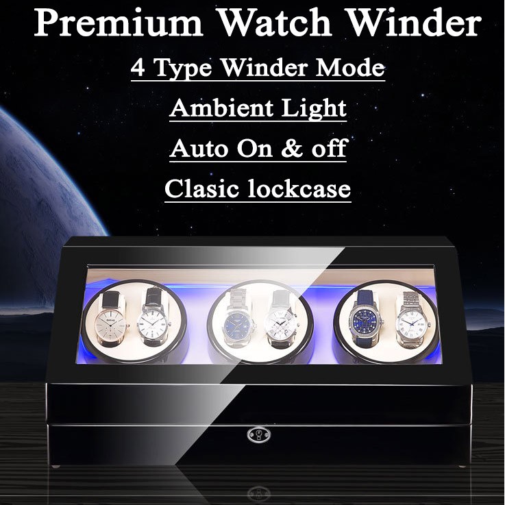 Watch Winder Jam tangan pemutar auto otomatis 6 10 seven watchwinder hadiah natal gift jam hampers