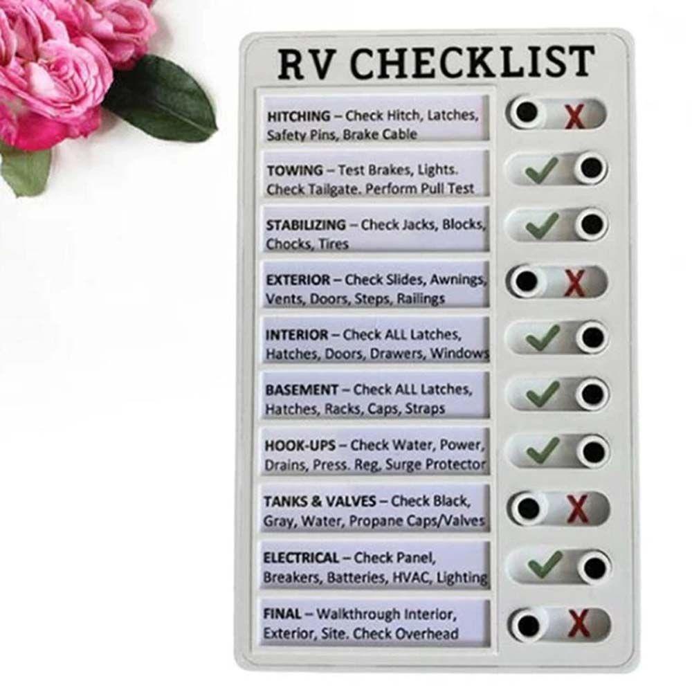 Agustinina Rv Checklist Kreatif Removable Memo Pad Untuk Rumah Camping Traveling Chores List