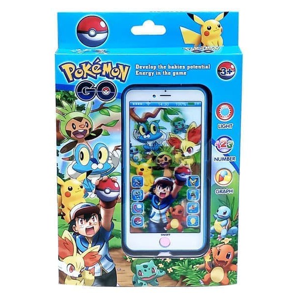 Mainan Anak HP Pokemon Go Handphone Proyektor Sentuh Kode ZY129 Promo