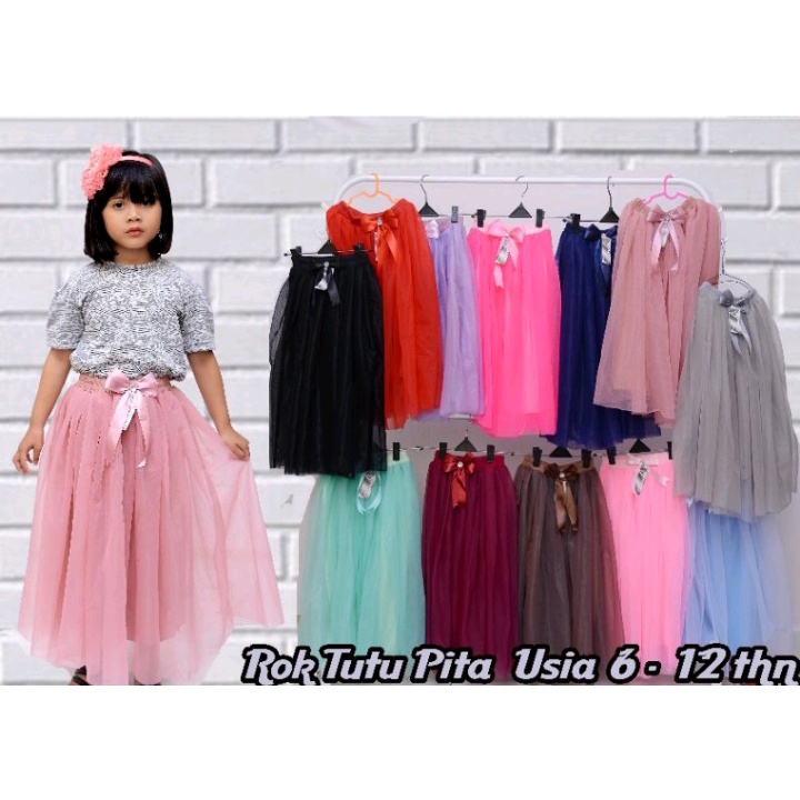 Rok tutu pita anak tanggung//Rok tutu anak usia 6-12 tahun