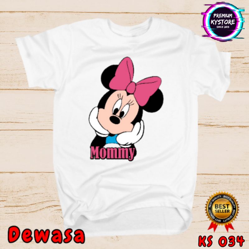 Kaos Mickey dan minnie couple family anak dan dewasa - kystore