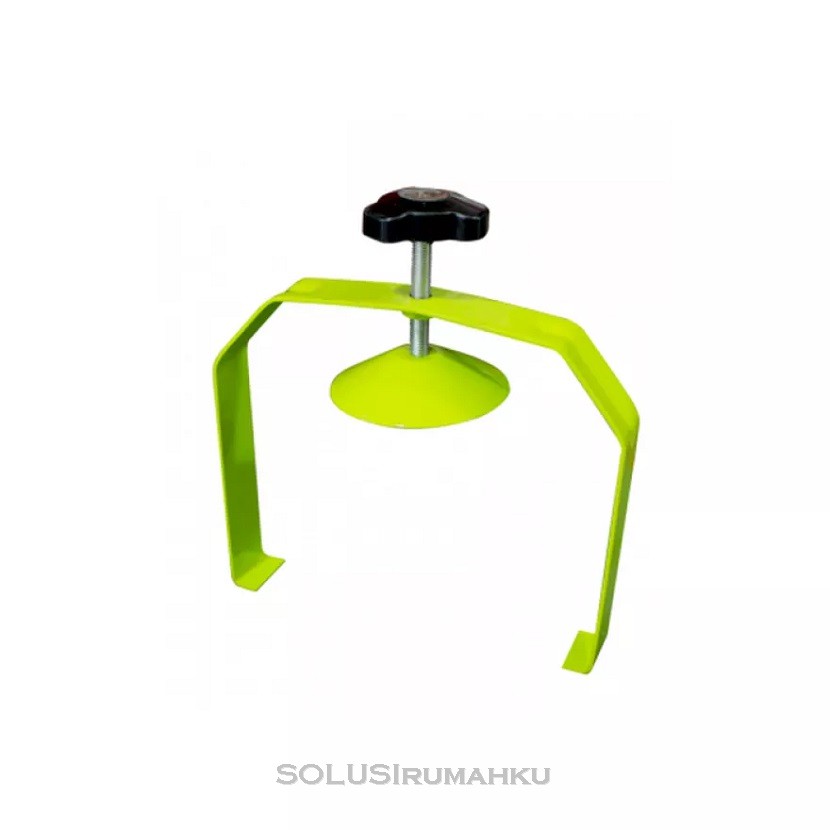 Pengaman Gas KM besi hijau muda / Penjepit Regulator Kepala Tabung LPG