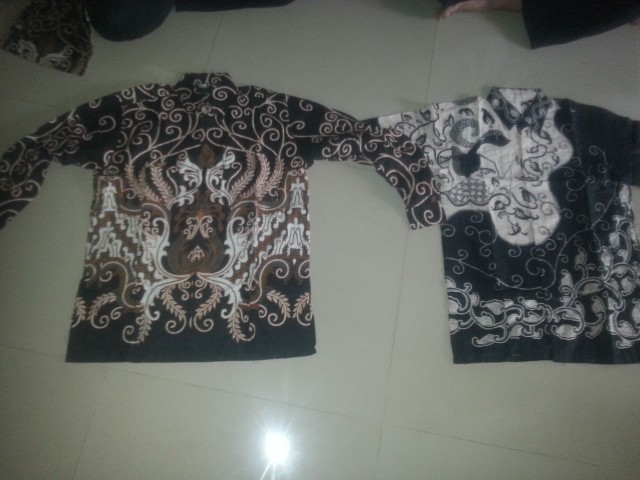 Havi Batik Hrb026 Kenongo Kemeja Pendek Pekalongan Padi M L Xl Sogan Tulis Halus Kemeja Batik