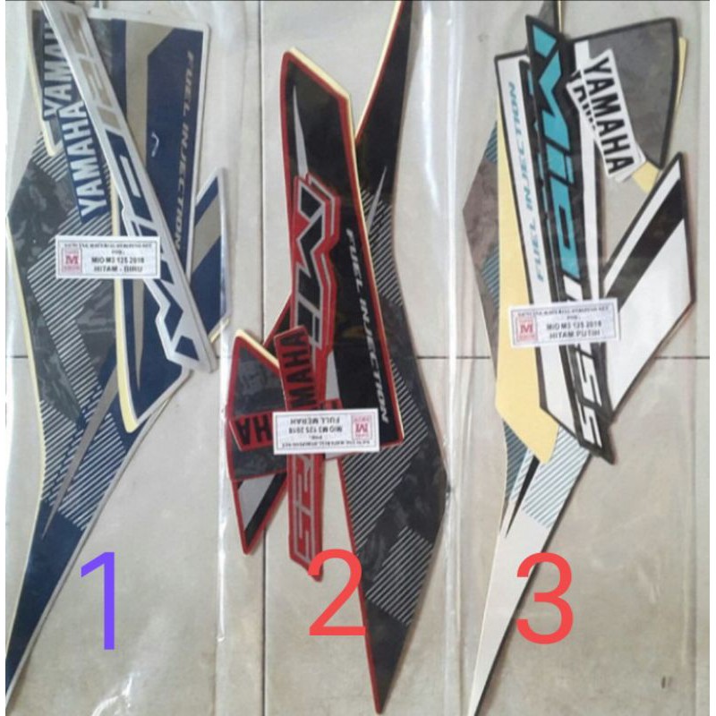 Striping motor Mio M3 125 2018 / Stiker body mio m3 125 2018