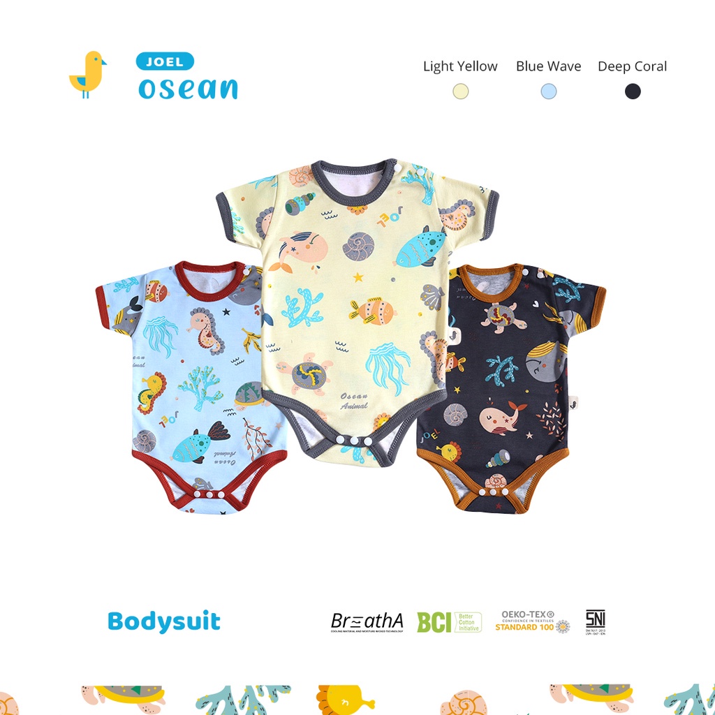 Bodysuit Bayi - Jumper Baby Segitiga Joel Marine | RB4091313210