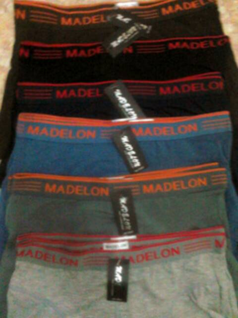 3 Boxer Pria Madelon cotton Jumbo