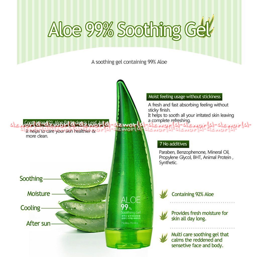 Holika Holika 99% Soothing Gel Aloe Vera Gel Buat Menenangkan Kulit Iritasi 250mL