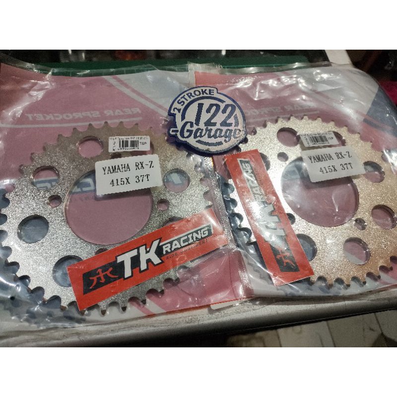 gear gir sprocket TK racing 415 30 31 32 33 34 35 36 37 38 39 40 yamaha rxz rzr rxking rx king rxs rxspecial yt115 jupiter z mx vega f1zr force1 4 lubang . tipis-2
