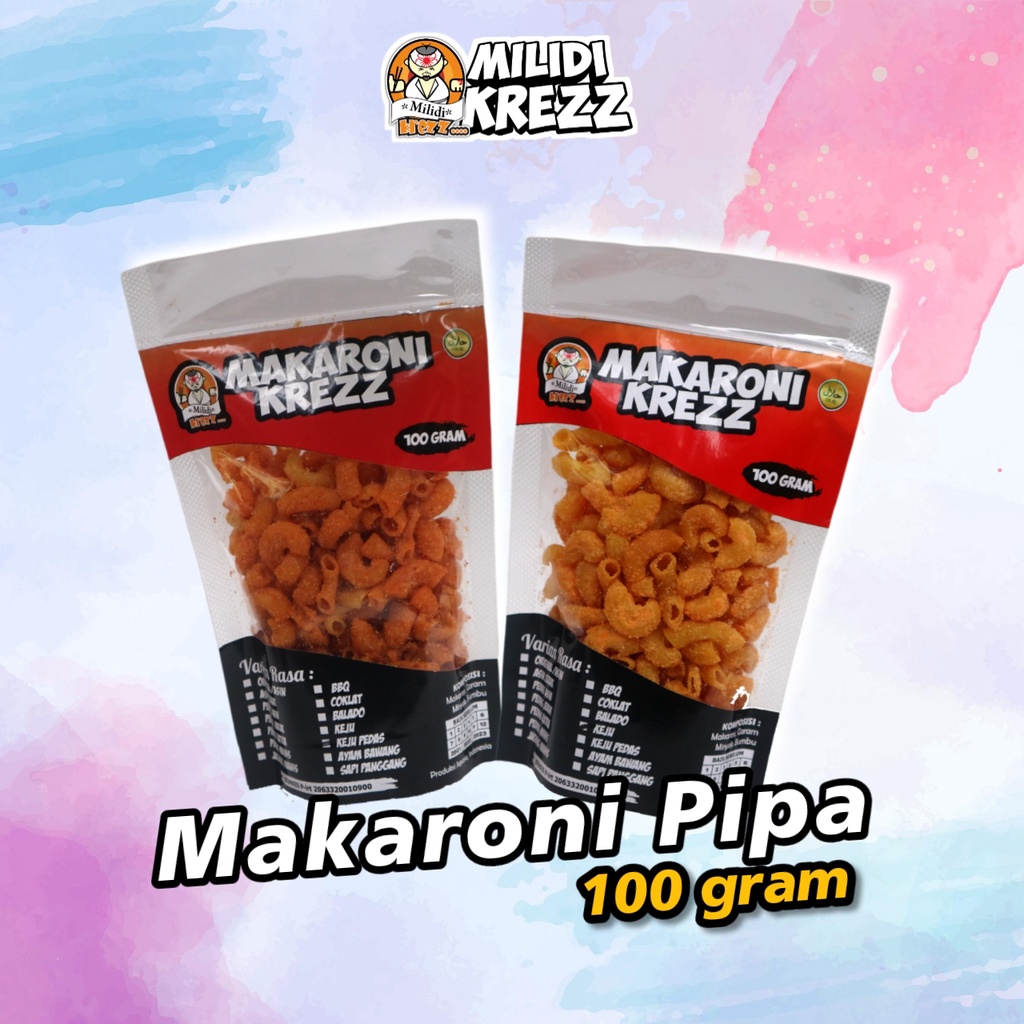 

Makaroni Pipa 100 gr Cemilan Pedas Makroni