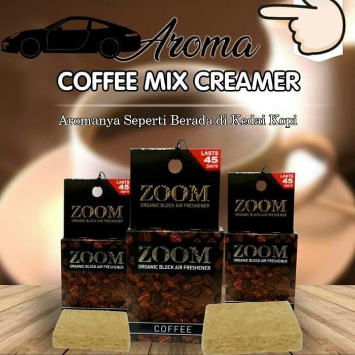 Pengharum Mobil / Parfum Mobil ZOOM by Dorfree Mirip dengan Parfum Deo Scents Parfum Kopi Green Tea