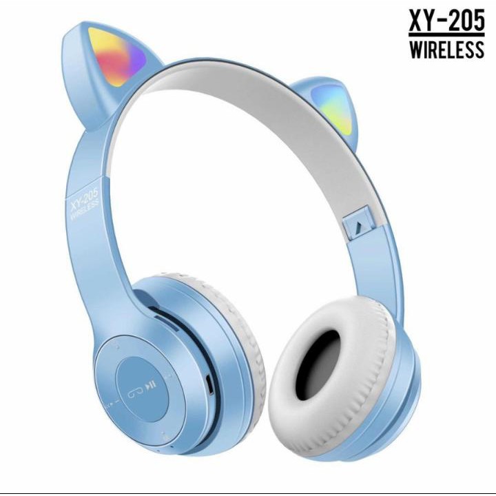 Headphone LASER Cat Ear LED Wireless Bluetooth 5.0