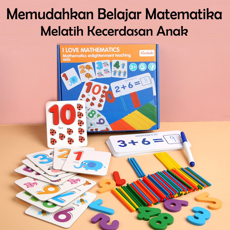 Mainan Edukasi Edukit  Toys  Bermain Belajar Matematika Math Enlightenment  Puzzle