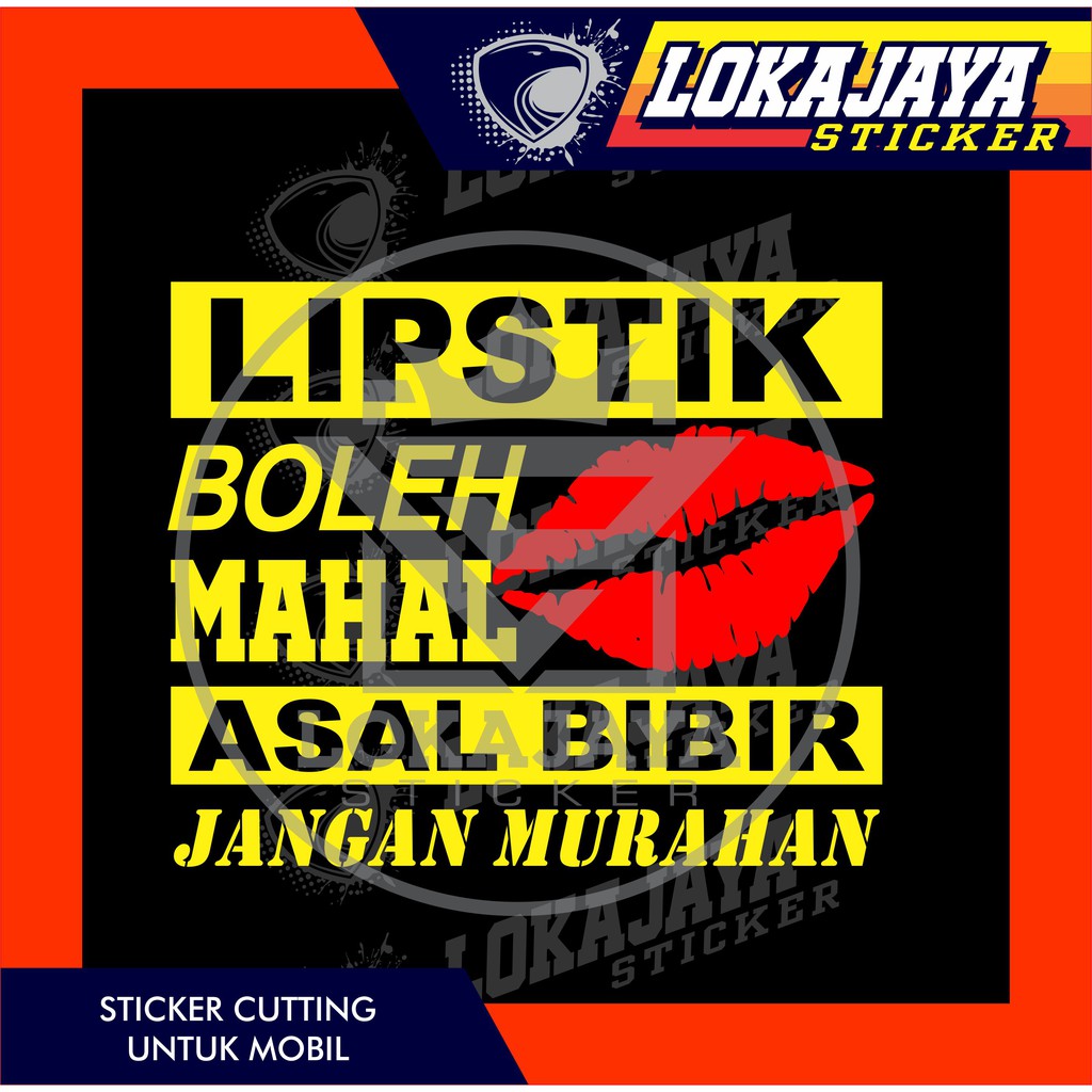 Sticker Custum Cutting Kata Kata Lucu Truck Trek Oleng Shopee Indonesia
