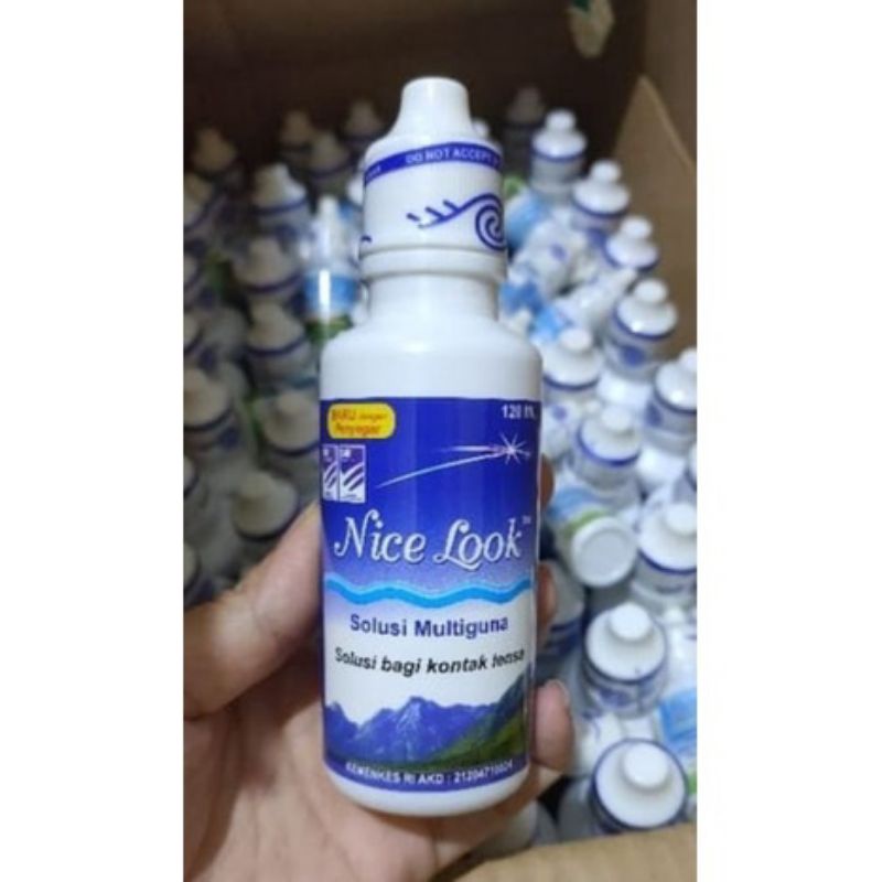 cairan nice look 60ml / cairan pembersih lensa nice look