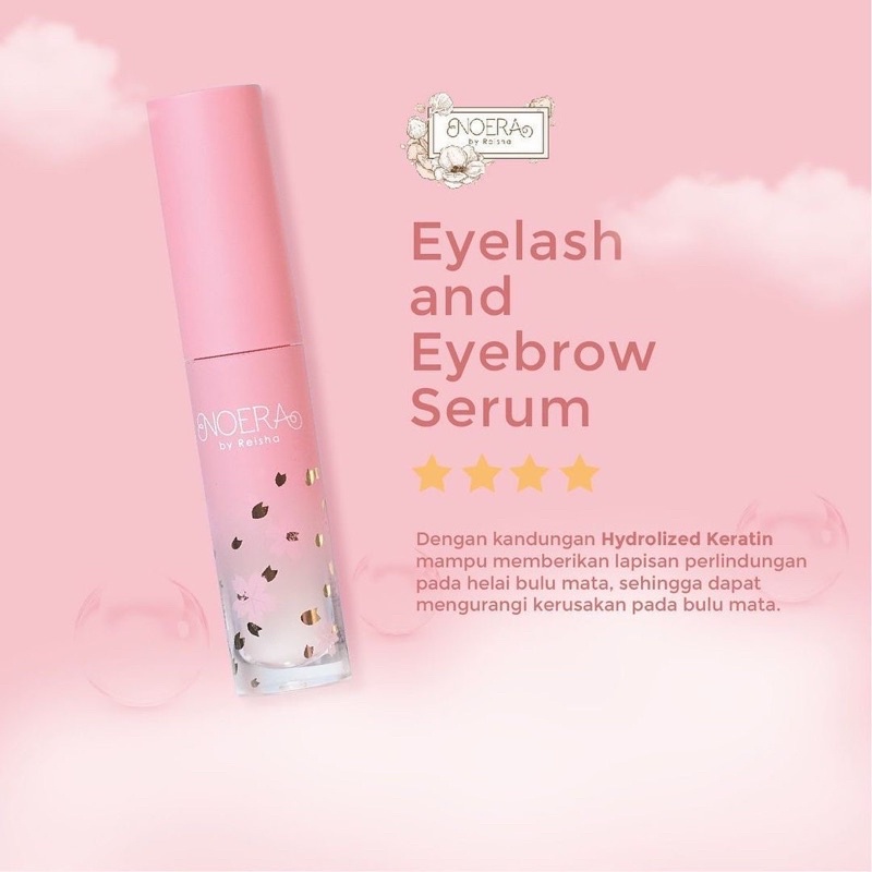 NOERA Eyelash &amp; Eyebrow Serum 4ml BPOM | Penumbuh Alis Bulu Mata, Pelebat Alis Bulu Mata