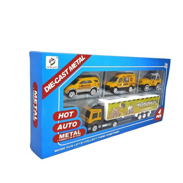 DIECAST METAL TRUCK CONTRUCTION 4PCS