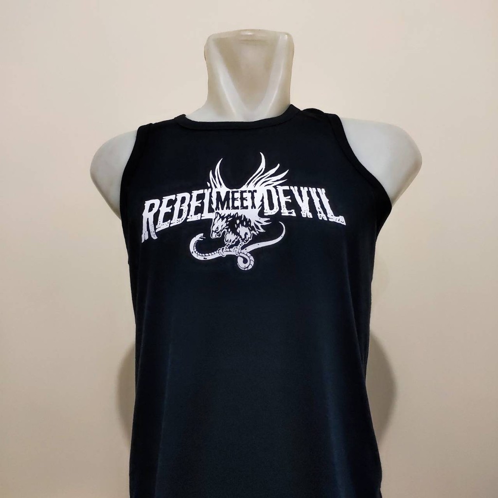 Singlet Spandex Hitam Pria Murah Fitness Gym XL