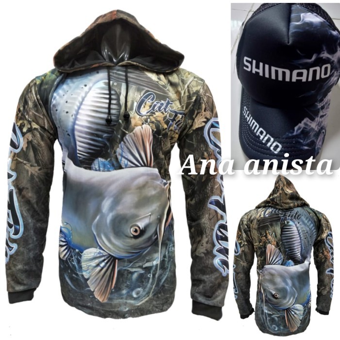 SETELAN JERSEY MANCING PLUS TOPI SHIMANO ABU