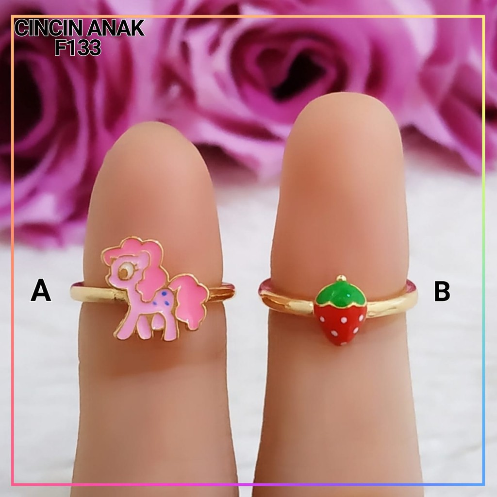 Xuping/perhiasan lapis emas cincin anak karakter lucu lapis emas gold F133