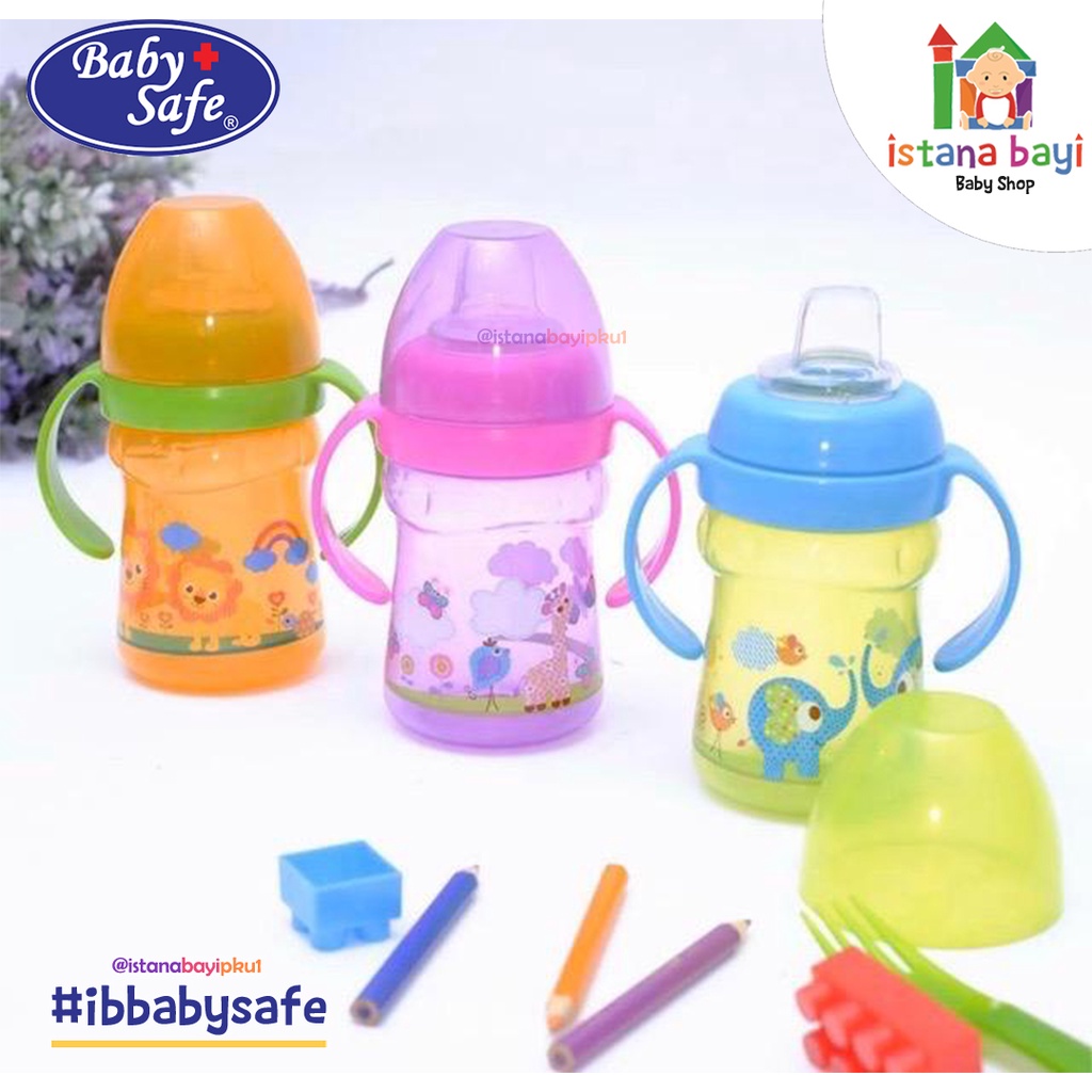 Baby Safe Soft Spout 125 ml AP005 - Botol minum bayi/peralatan Mpasi/baby Safe botol