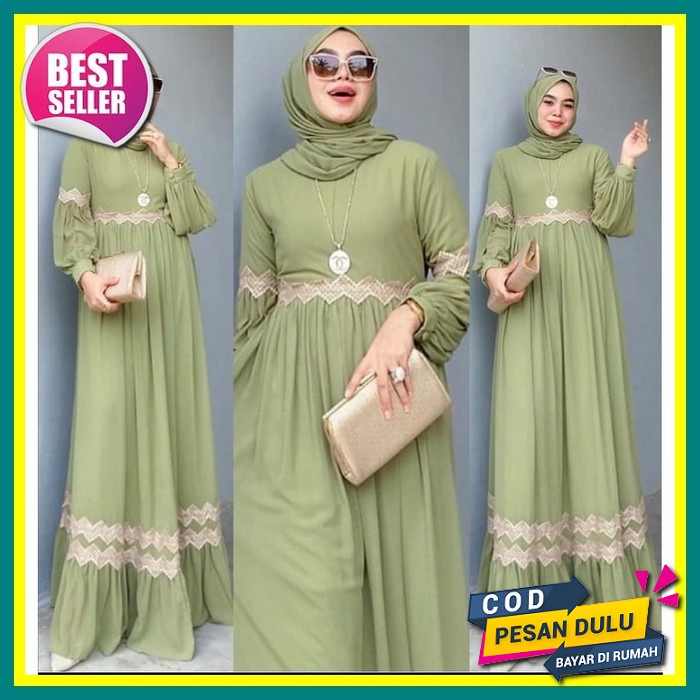 Venya Set #2 By Spassy | Original | Ld 110 | Gamis Set Terbaru Kekinian | Gamis Set Inner Outer Pisa