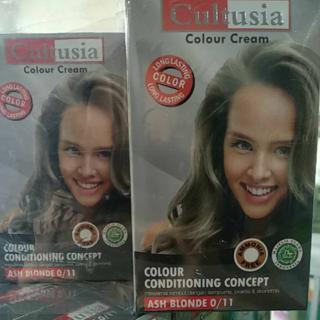Cultusia Hair Color Colour Cream Pewarna Cat Rambut Ash Bleaching Shopee Indonesia
