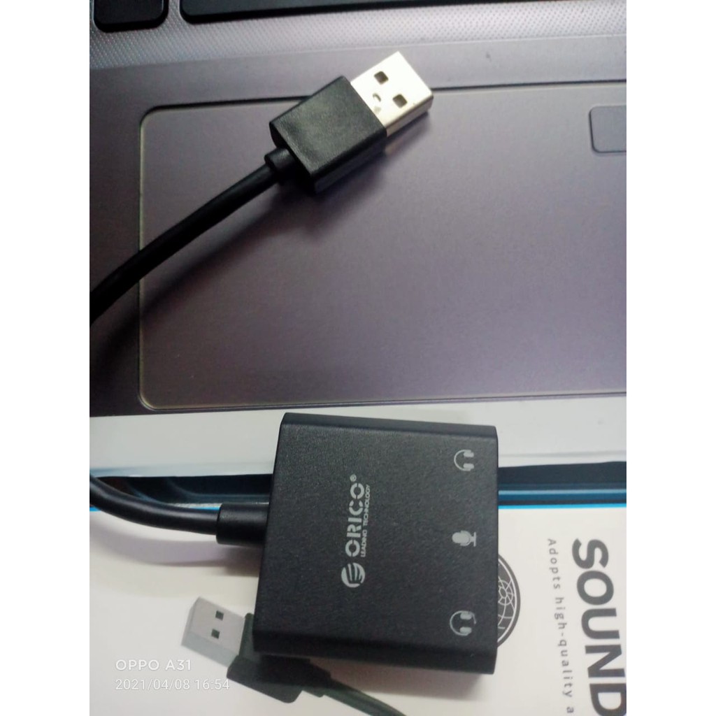 USB SOUND CARD ORICO 3 LUBANG ORICO External USB Sound Card - SKT3 GRANSI 2 TAHUN