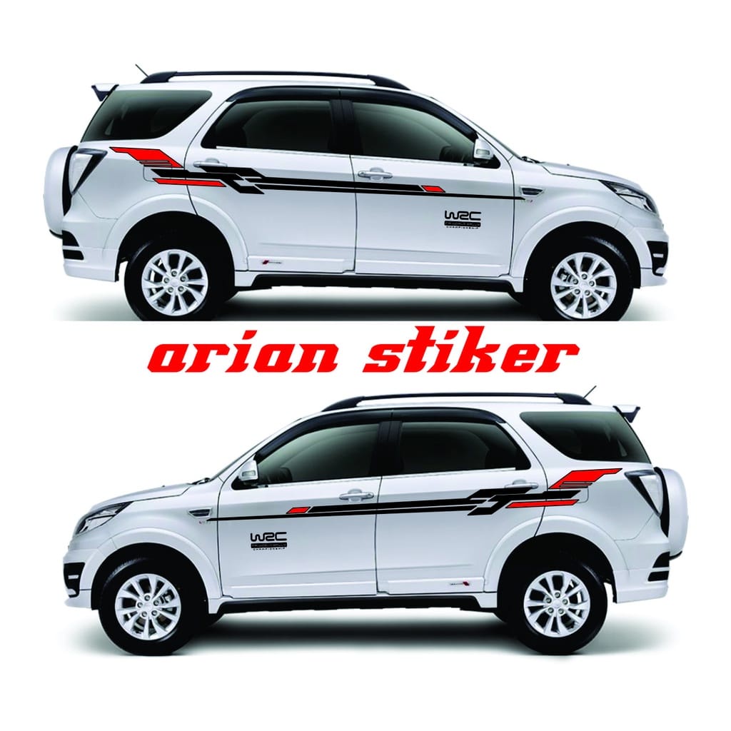 stiker mobil terios toyota rush stiker mobil keren