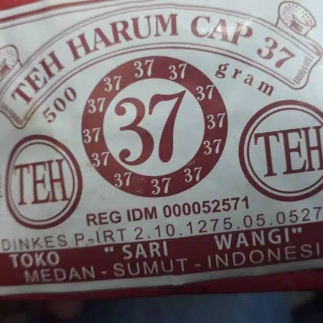 

Teh harum cap 37 berat 500 gram