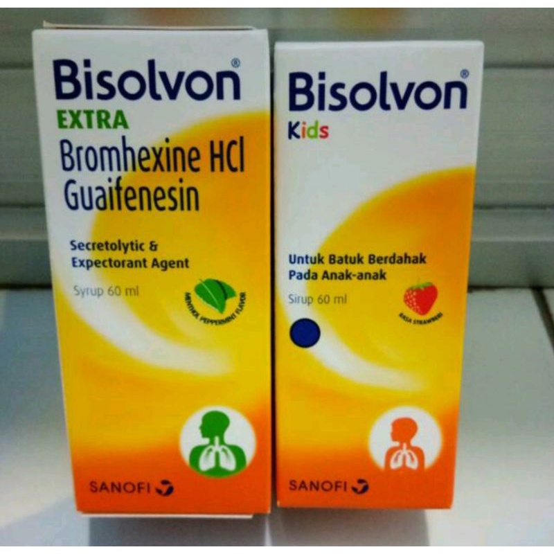 

Bisolvon Kids 60ml, Bisolvon Extra 60ml, obat batuk berdahak