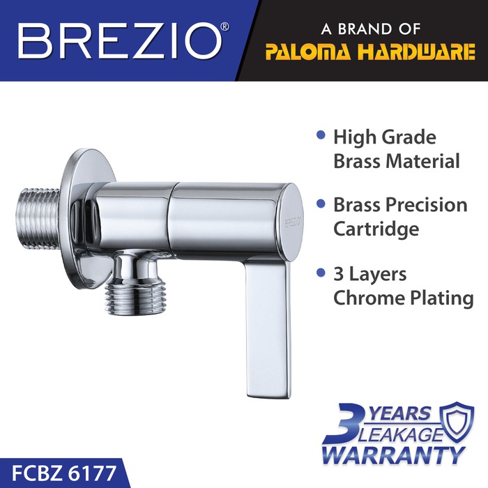 BREZIO FCBZ 6177 Keran Stop Toilet WC Jet Shower Valve Tembok Kran Air