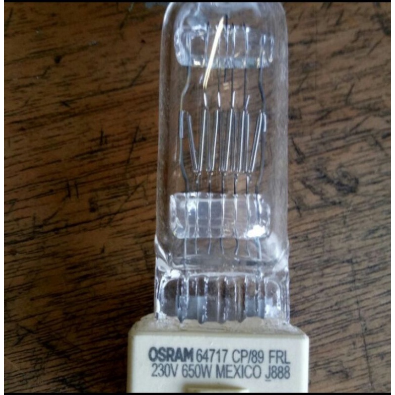 Lampu kapal 650w 230V Osram Lampu halogen CP89 650w Osram 64717