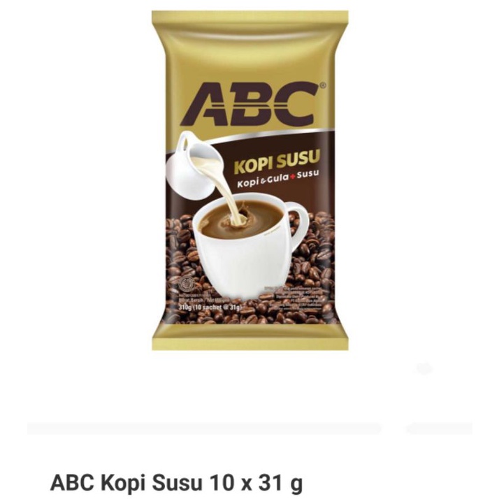 

ABC Kopi Susu 10 x 31 gr